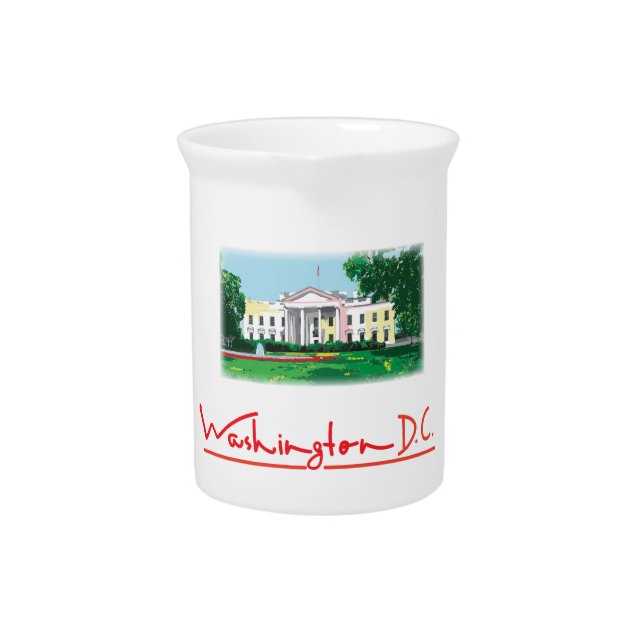 Washington DC - White House Beverage Pitcher (Front)