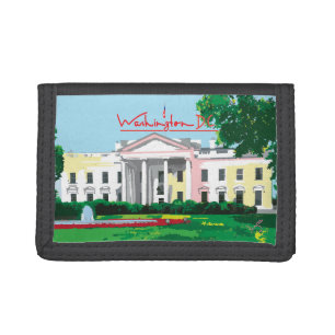 Washington DC - White House Digital Cool Trifold Wallet