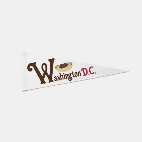 Washington District of Columbia DC Half_Smoke Pennant Flag