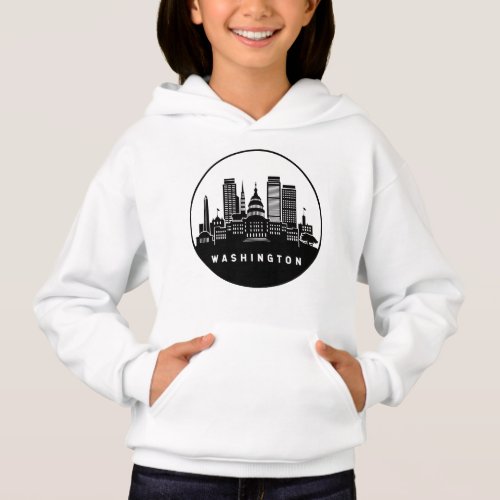 Washington District of Columbia Skyline Hoodie