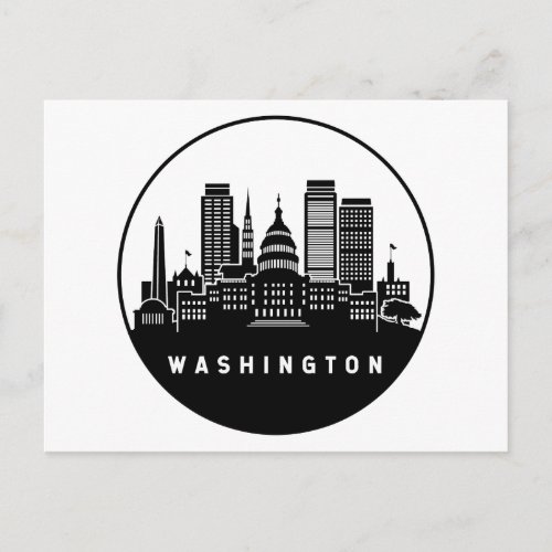 Washington District of Columbia Skyline Postcard