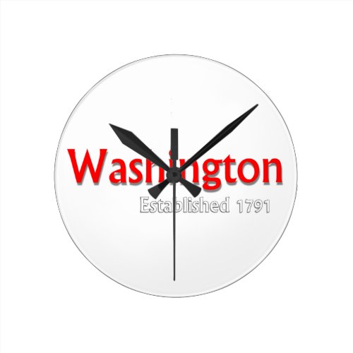 Washington Established Acrylic Wall Clock