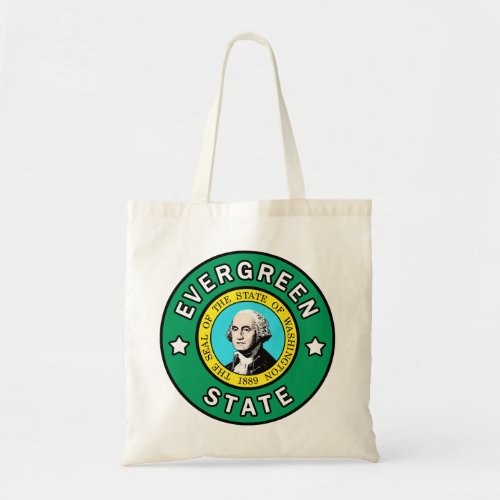 Washington Evergreen State tote bag