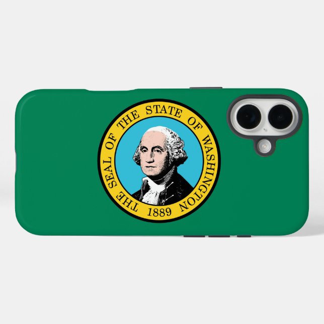 Washington flag Case-Mate iPhone case (Back (Horizontal))