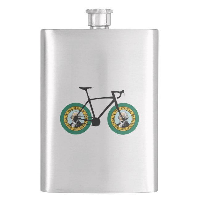 Washington Flag Cycling Flask (Front)