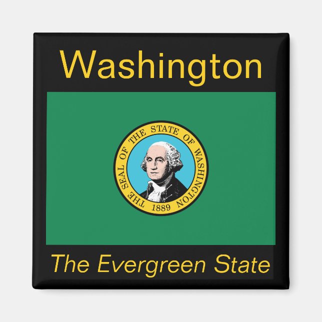 Washington Flag Magnet (Front)