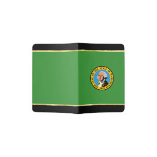 Washington flag passport holder