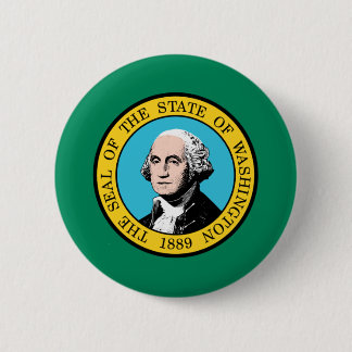 Washington Flag Pinback Button