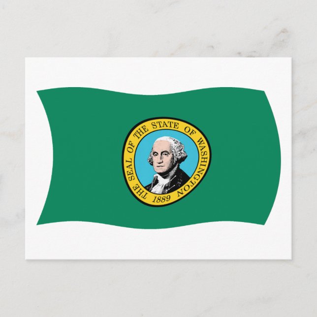 Washington Flag Postcard (Front)