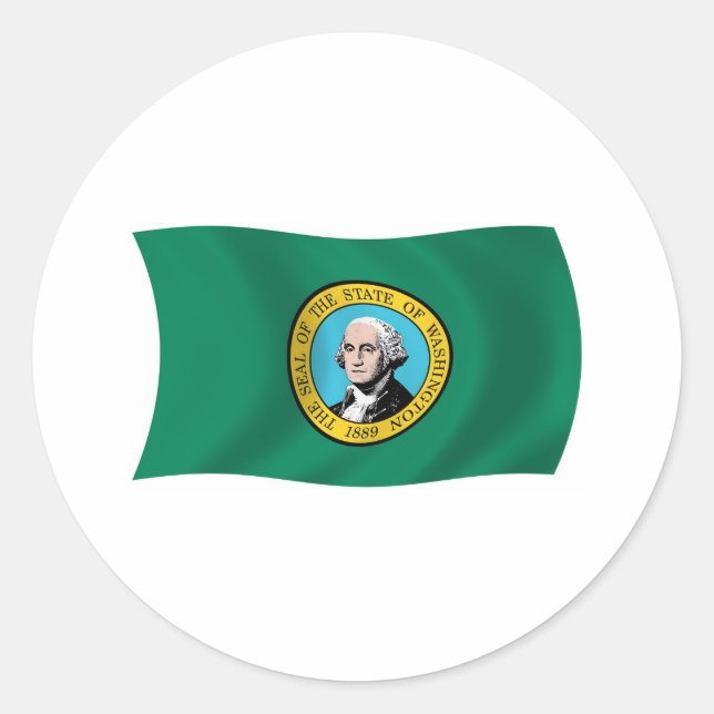 Washington Flag Sticker (Front)