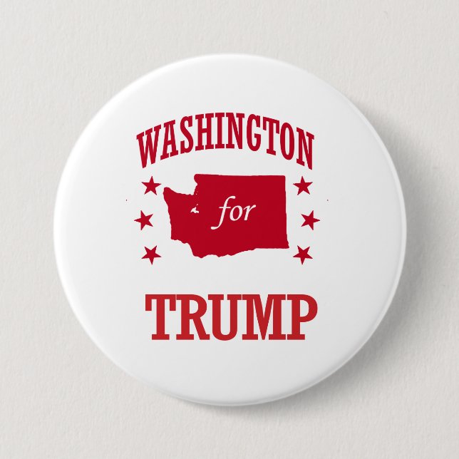 WASHINGTON FOR DONALD TRUMP BUTTON (Front)