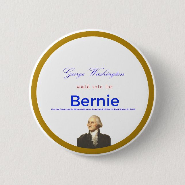 Washington for Sanders Button (Front)