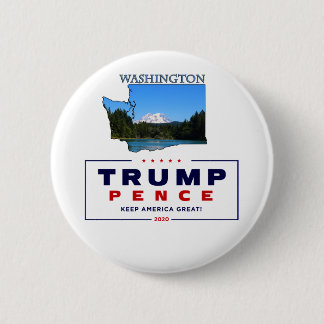 Washington for Trump Pence 2020 Button