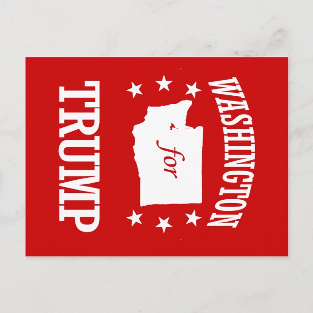 WASHINGTON FOR TRUMP POSTCARD (Front)