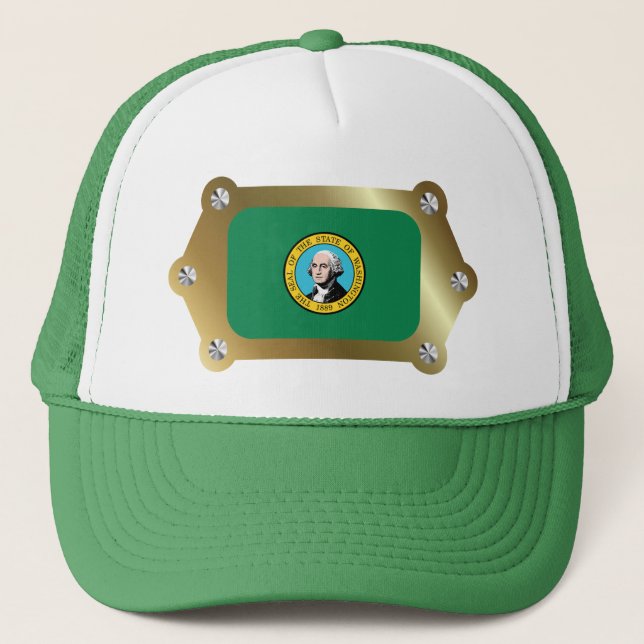 Washington framed Flag Hat (Front)