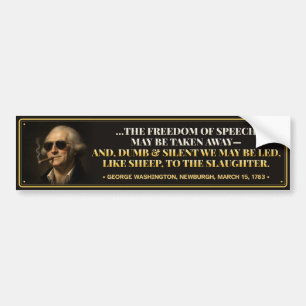 Washington Freedom of Speech Bumper Sticker