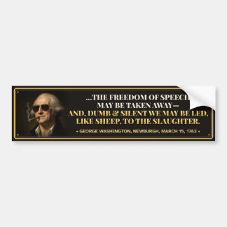 Washington Freedom of Speech Bumper Sticker