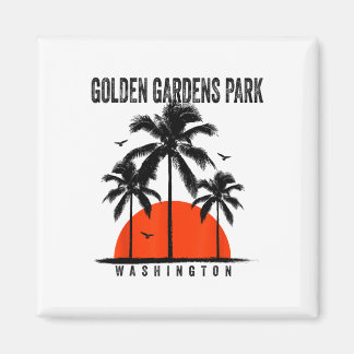 Washington Golden Gardens Park Surfing Surfboardin Magnet