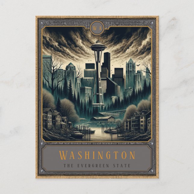 Washington | Gothic Art Postcard (Front)