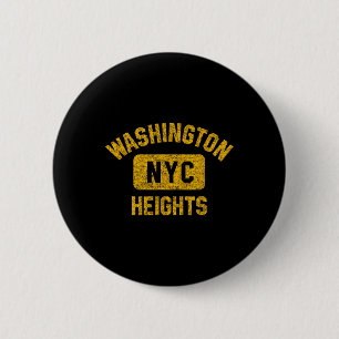 Washington Heights Nyc Gym Style Distressed Amber  Button