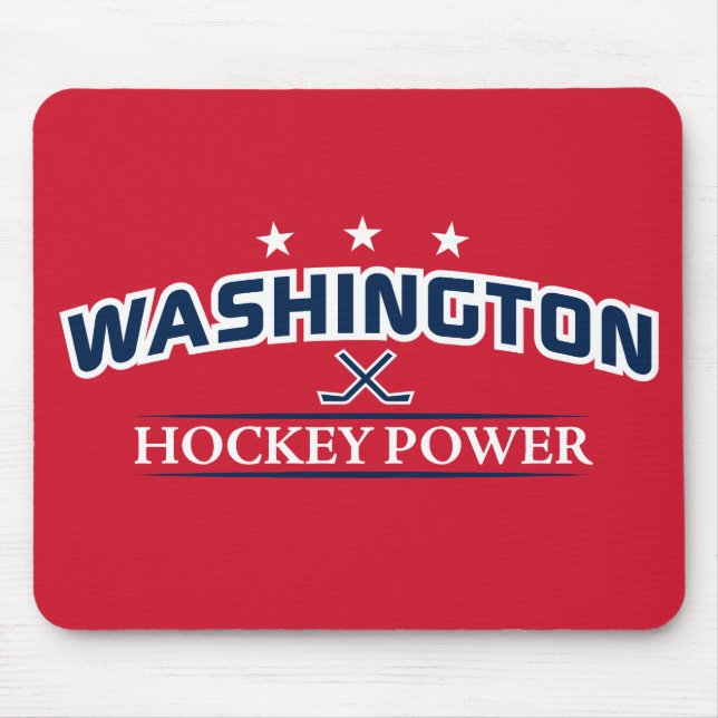 Washington Hockey Power Red Mouse Pad (Front)