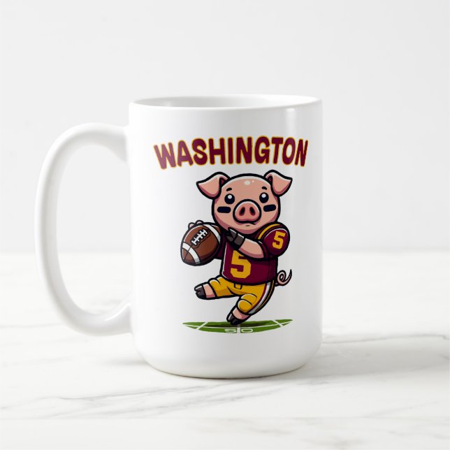 Washington Hog Football Coffee Mug (Left)