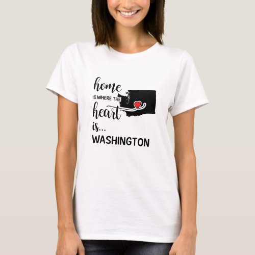 Washington home is where the heart is T_Shirt