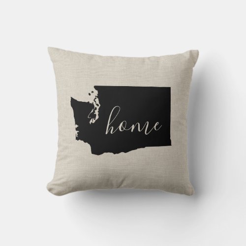 Washington Home State Throw Pillow