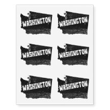 Washington Home Vintage Distressed Map