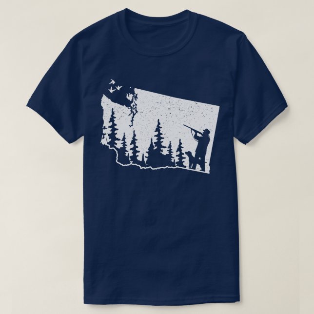 Washington Hunting Duck 1 T-Shirt (Design Front)