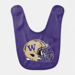 Washington Huskies Football Helmet Design Baby Bib