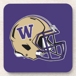 Washington Huskies Football Helmet Design Beverage Coaster