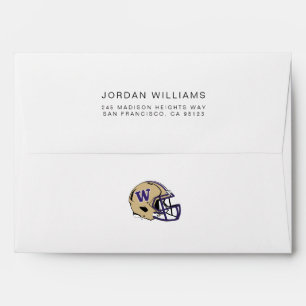 Washington Huskies Football Helmet Design Envelope