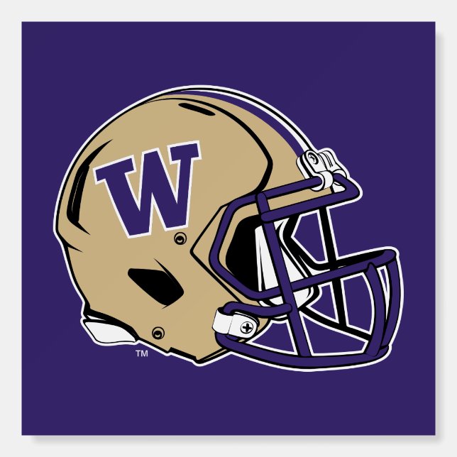 Washington Huskies Football Helmet Design Foam Board (Front)