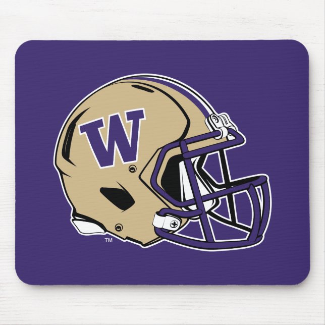 Washington Huskies Football Helmet Design Mouse Pad (Front)