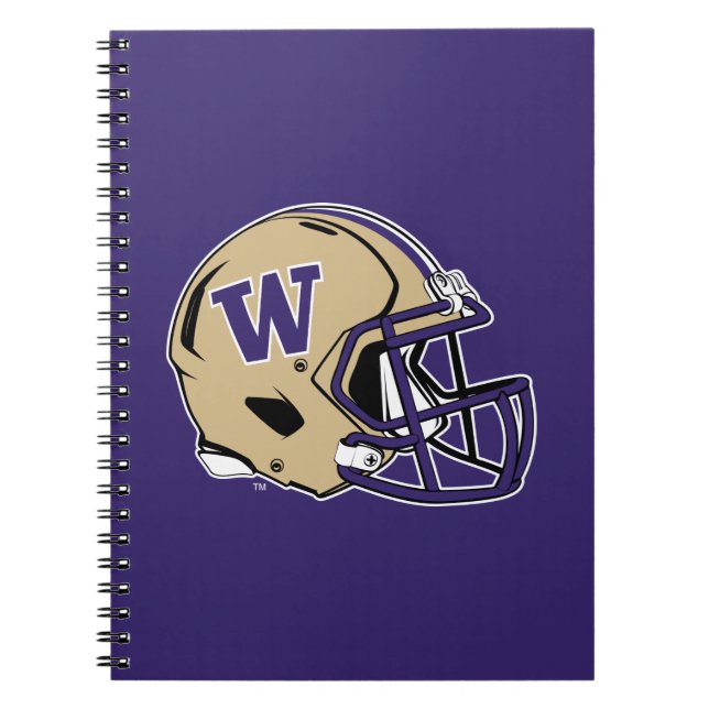 Washington Huskies Football Helmet Design Notebook (Front)