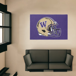 Washington Huskies Football Helmet Design Rug