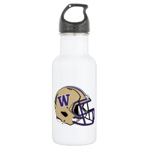 Washington Huskies Football Helmet Design Stainless Steel Water Bottle