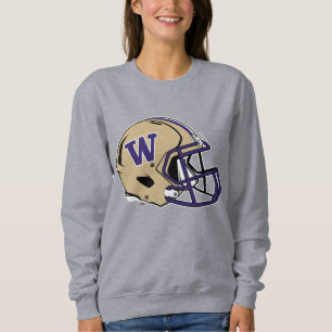 Washington Huskies Football Helmet Design Sweatshirt