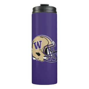 Washington Huskies Football Helmet Design Thermal Tumbler