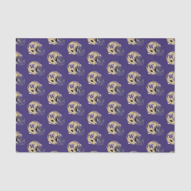 Washington Huskies Football Helmet Design Tissue Paper (Front)