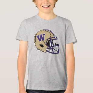 Washington Huskies Football Helmet Design Tri-Blend Shirt