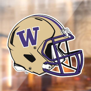 Washington Huskies Football Helmet Design Window Cling