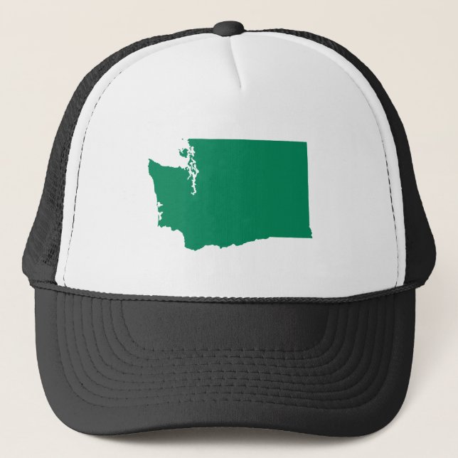 Washington in Green Trucker Hat (Front)