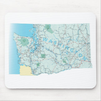 Washington Interstate Map Mousepad