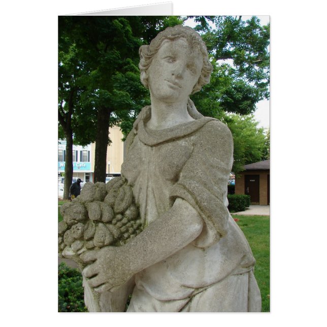 Washington, Iowa Statue in the Park Cards (Front)
