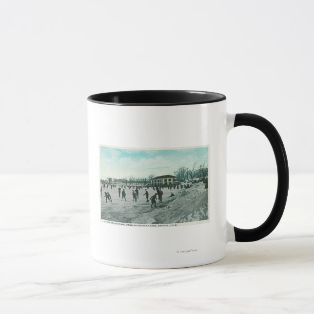 Washington Lake Park Ice Skating Scene Mug (Right)