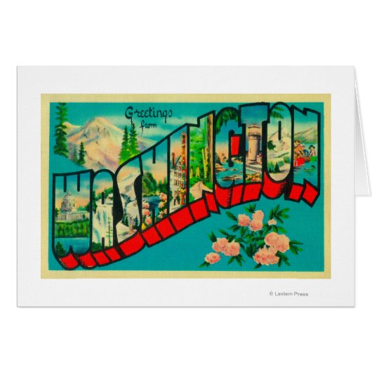 Washington - Large Letter Scenes Cards (Front Horizontal)