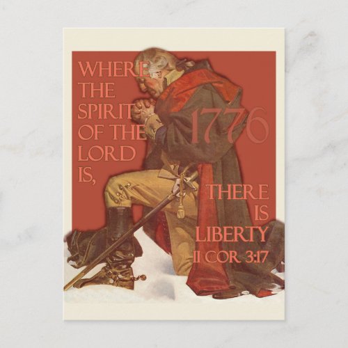 Washington_ Liberty and the Spirit of the Lord Postcard