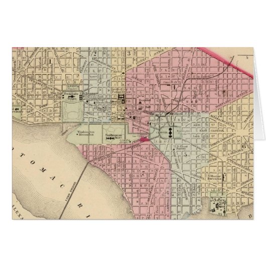 Washington Map by Mitchell Cards (Front Horizontal)